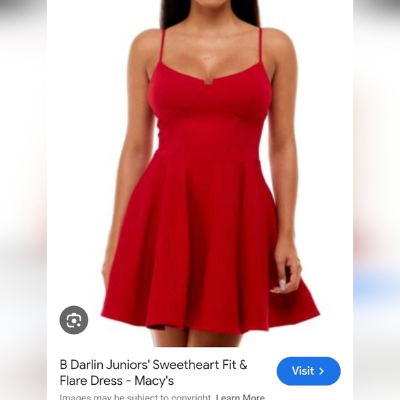 B Darlin Dresses & Skirts - B Darlin Red Sweetheart Fit & Flare Dress